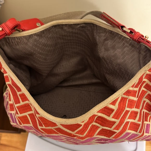 Cole Haan shoulder bag, orange, pink, and purple good condition - Picture 4 of 9